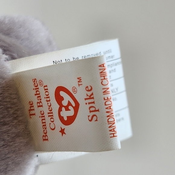 Ty Beanie Baby Spike 3"- 4th Generation Hang Tag 6th Tush Tag BNWT - Picture 6 of 9